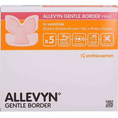 Allevyn Gentle Border Heel 23x23,2 cm Schaumv. 5 St