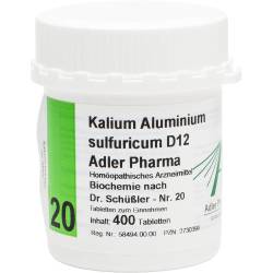 Biochemie Adler 20 Kalium aluminium sulf.D 12 Tab. 400 St