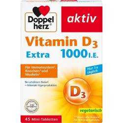 Doppelherz Vitamin D3 1000 I.E. Extra Tabletten 45 St