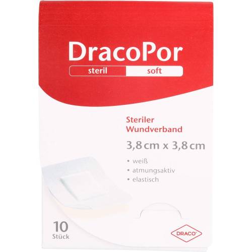 Dracopor Wundverband 3,8x3,8 cm steril 10 St