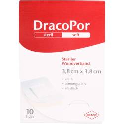 Dracopor Wundverband 3,8x3,8 cm steril 10 St