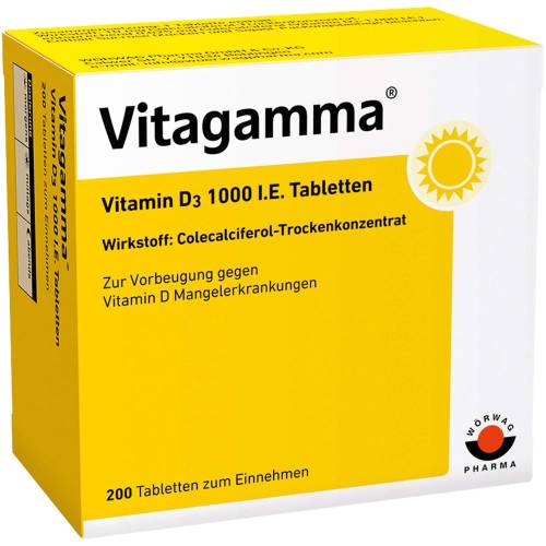 Vitagamma Vitamin D3 1.000 I.E. Tabletten 200 St