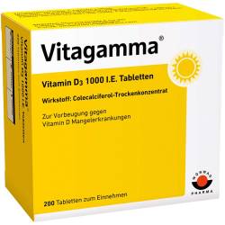 Vitagamma Vitamin D3 1.000 I.E. Tabletten 200 St