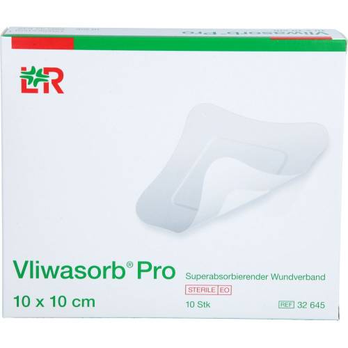 Vliwasorb Pro superabsorb.Komp.steril 10x10 cm 10 St