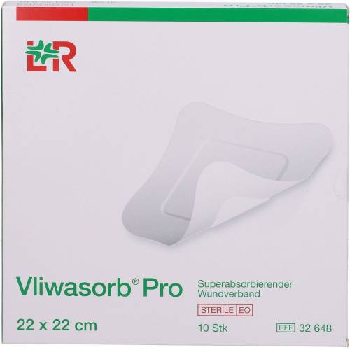 Vliwasorb Pro superabsorb.Komp.steril 22x22 cm 10 St