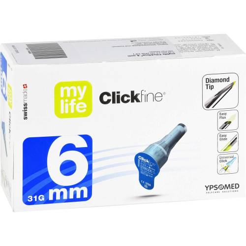 Mylife Clickfine Pen-Nadeln 6 mm 31 G 100 St