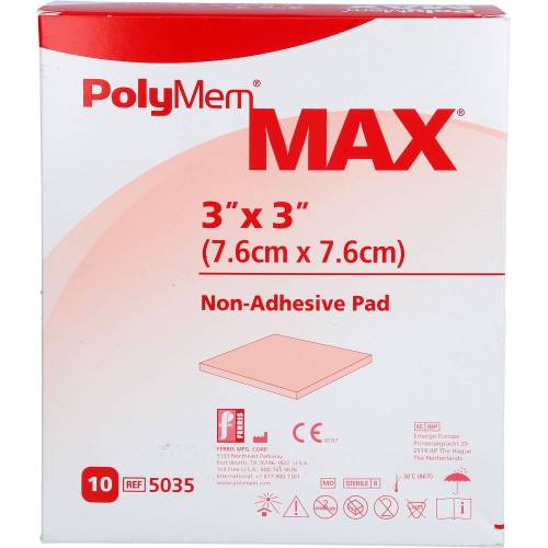 Polymem Max Wund Pad 8x8 cm 10 St