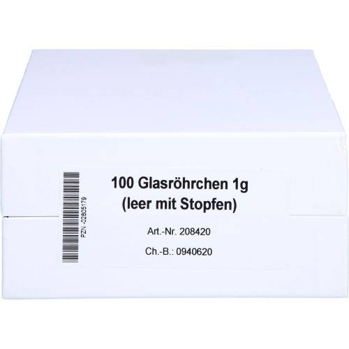 Glasröhrchen f.Taschenapotheke 100 St