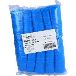 Überschuhe Einmal Kunststoff blau 100 St