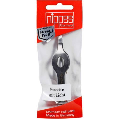 Nippes Pinzette rostfrei m.Licht Nr.767E 1 St