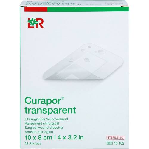 Curapor Wundverband steril transparent 8x10 cm 25 St