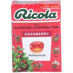 Ricola o.Z.Box Cranberry Bonbons 50 g
