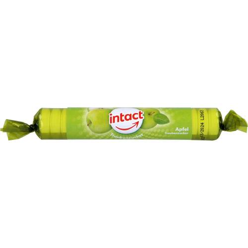 Intact Traubenzucker Rolle Apfel 40 g
