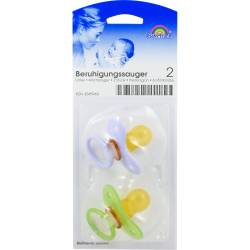 Sauger Kirsche Latex Gr.2 6-18 Mon.flied./grün 2 St