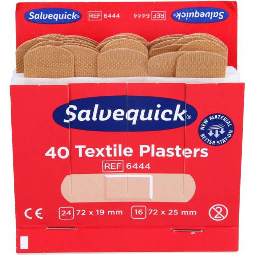 Salvequick Pflasterstrips elastisch Refill 6444 40 St