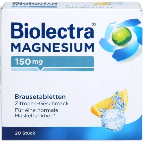 Biolectra Magnesium 150 mg Zitrone Brausetabletten 20 St