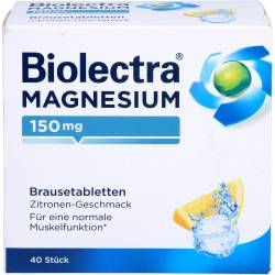 Biolectra Magnesium 150 mg Zitrone Brausetabletten 40 St