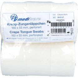 Zungenläppchen Kreppapier 6 Rollen 1 P