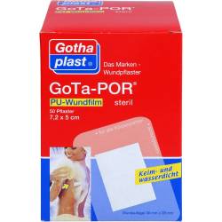 Gota-Por Pu Wundfilm 7,2x5 cm steril Pflaster 50 St