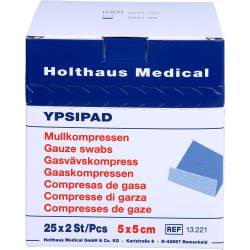 Mullkompressen Ypsipad 5x5 cm steril 8fach 50 St
