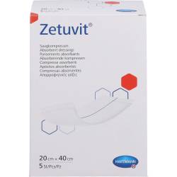 Zetuvit Saugkompressen steril 20x40 cm 5 St