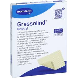 Grassolind Salbenkompressen 5x5 cm steril 10 St