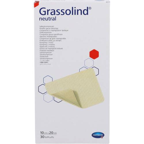 Grassolind Salbenkompressen 10x20 cm steril 30 St