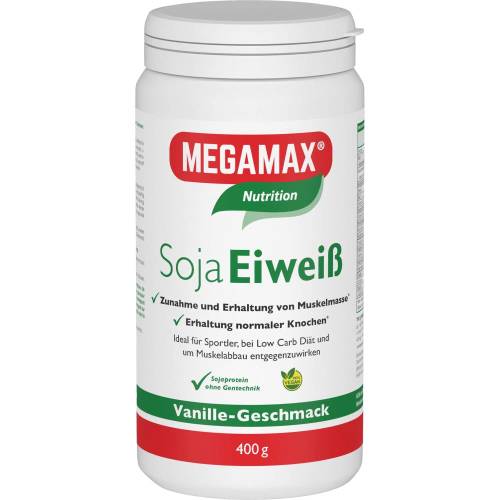 Megamax Soja Eiweiß Vanille Pulver 400 g