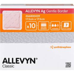 Allevyn Ag Gentle Border 17,5x17,5 cm Wundverband 10 St