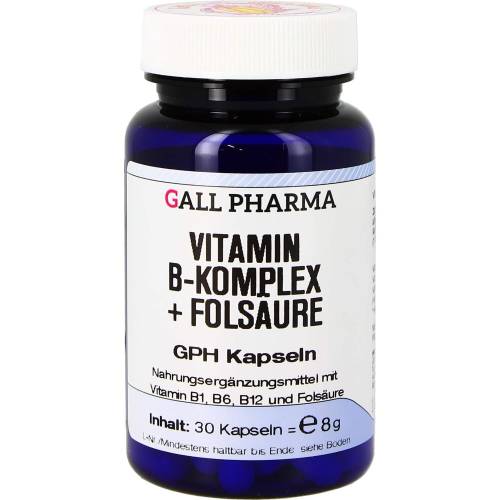 Vitamin B Komplex+Folsäure Kapseln 30 St