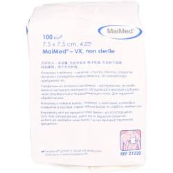 Vliesstoff-Kompressen unsteril 7,5x7,5 cm 4fach 100 St