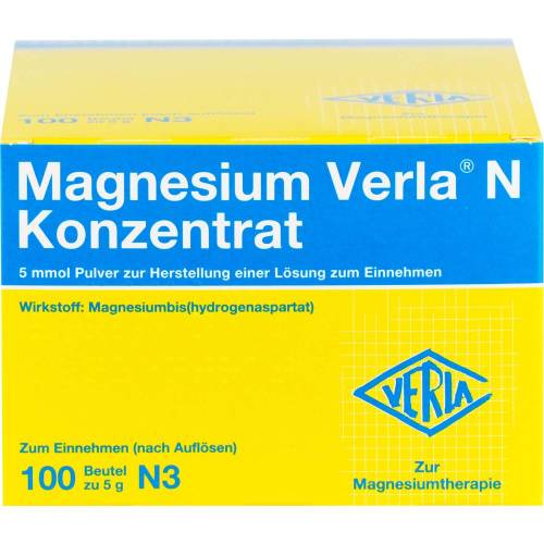 Magnesium Verla N Konzentrat Plv.z.H.e.L.z.Einn. 100 St