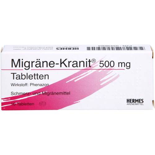 Migräne Kranit 500 mg Tabletten 10 St