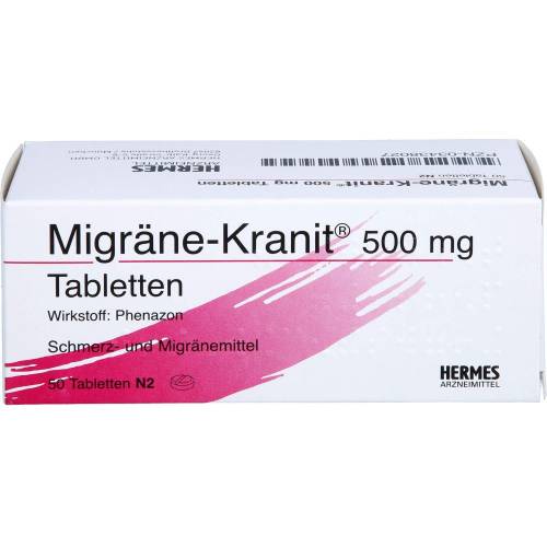 Migräne Kranit 500 mg Tabletten 50 St