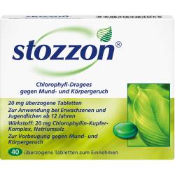 Stozzon Chlorophyll überzogene Tabletten 40 St