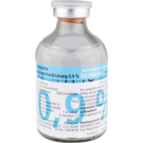 Isotonische NaCl 0,9% Deltam.Injektion Glasfl. 1000 ml