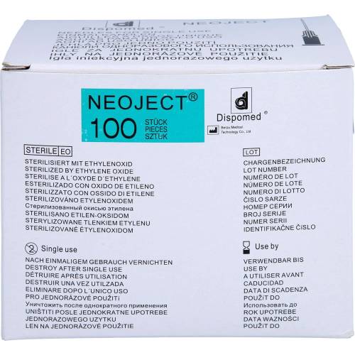 Kanülen Einmal Neoject Gr.20 0,4x19 mm 100 St