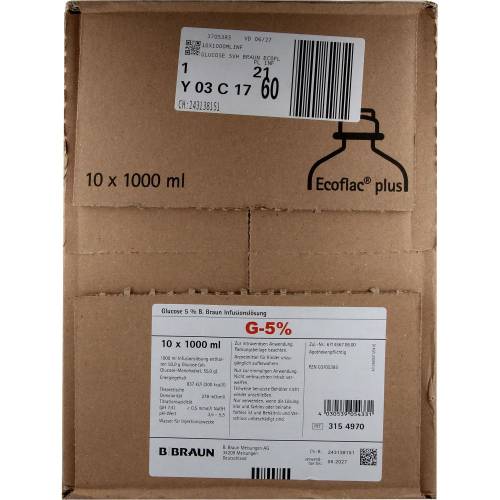Glucose 5% B.Braun Ecoflac Plus 10000 ml