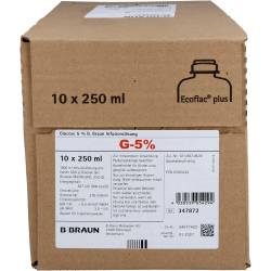 Glucose 5% B.Braun Ecoflac Plus 2500 ml