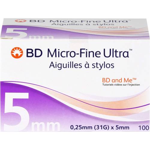 Bd Micro-Fine Ultra Pen-Nadeln 0,25x5 mm 31 G 100 St