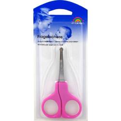 Babyschere 9 cm gebogen rosa 1 St