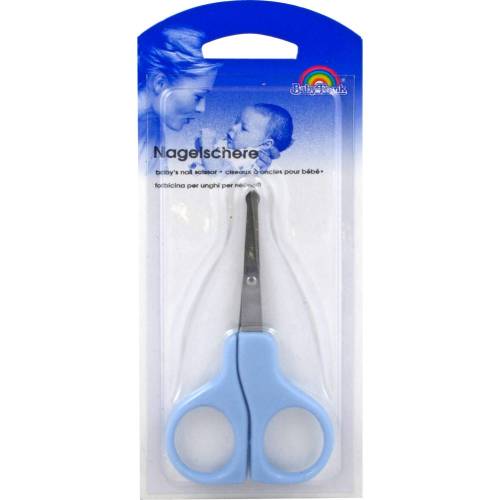 Babyschere 9 cm gebogen blau 1 St