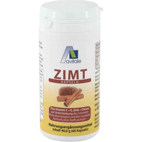 Zimt Kapseln 500 mg+Vitamin C+E 60 St