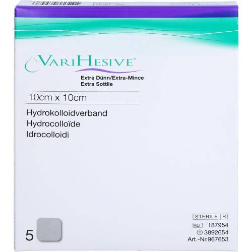 Varihesive extra dünn 10x10 cm Hkv hydroaktiv 5 St