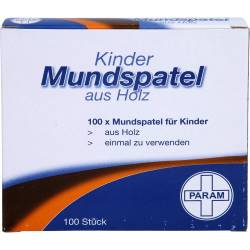 Mundspatel Holz für Kinder 100 St