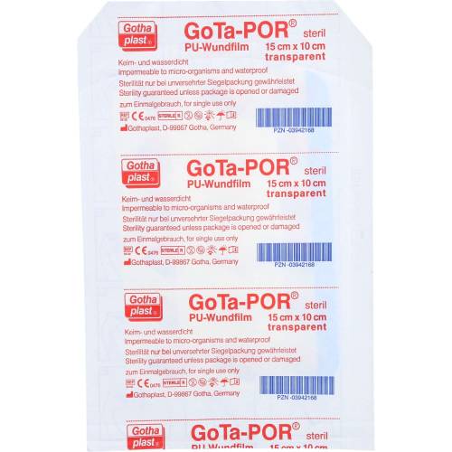 Gota-Por Pu Wundfilm 15x10 cm steril Pflaster 1 St