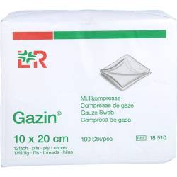 Gazin Mullkomp.10x20 cm unsteril 12fach Op 100 St