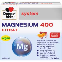 Doppelherz Magnesium 400 Citrat system Granulat 20 St