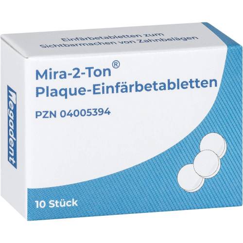 Mira 2 Ton Plaque Einfärbe Tabletten 10 St