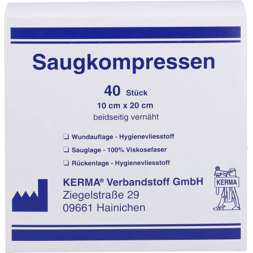 Saugkompressen unsteril 10x20 cm 40 St